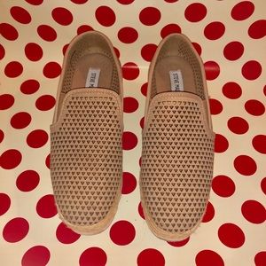 Chic summer beige espadrille flatform